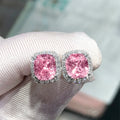 Sparkling Zircon Stud Earrings