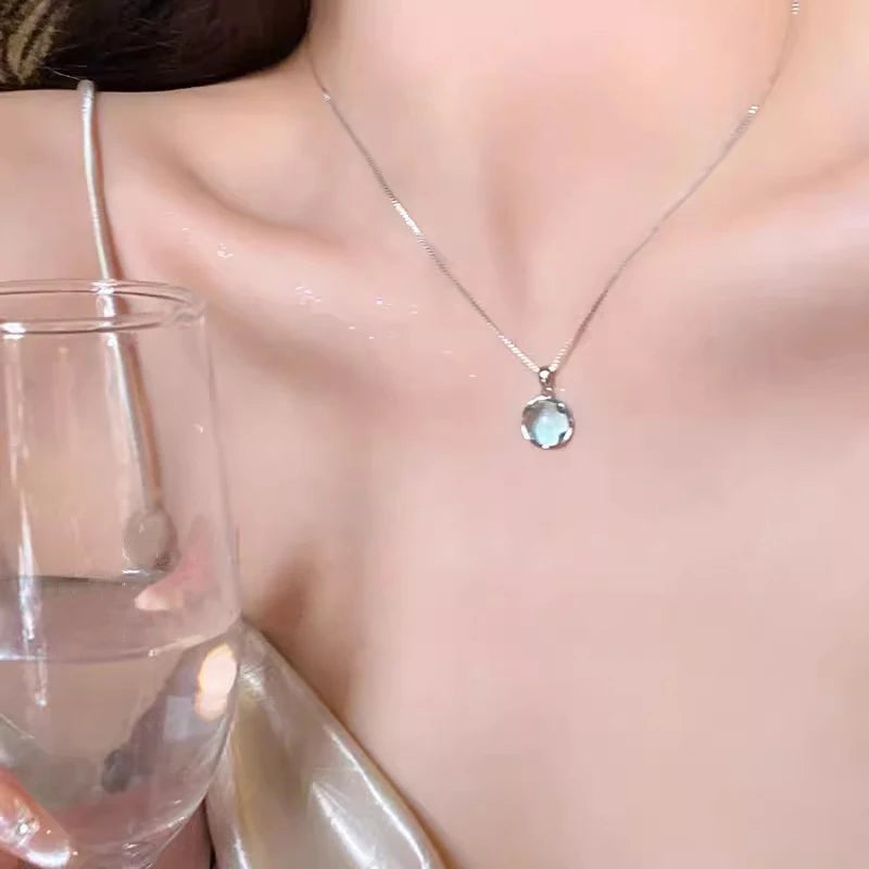 Colorful Crystal Pendant Necklace for Women