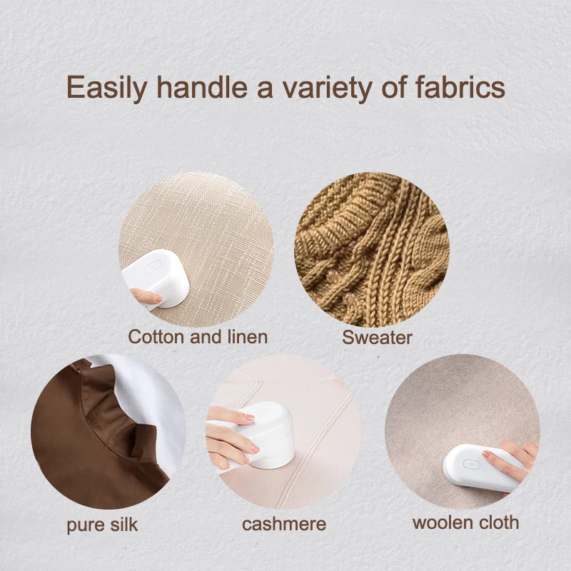 Rechargeable Fabric Shaver & Lint Remover — Clothes, Sweaters & More