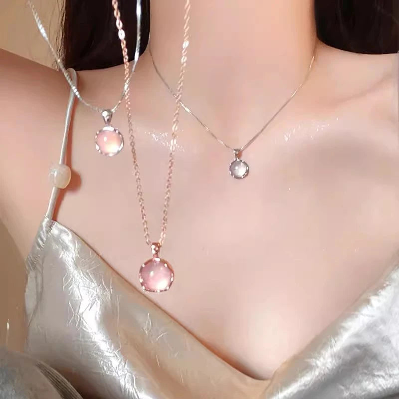 Colorful Crystal Pendant Necklace for Women