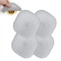 4-Pack Silicone Hair Catcher & Drain Protector – Shower & Sink