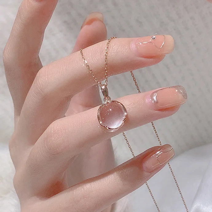 Colorful Crystal Pendant Necklace for Women