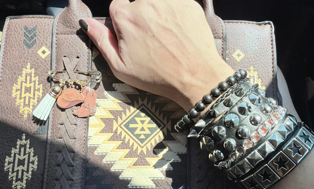 Classic Studded Leather Bracelet Set