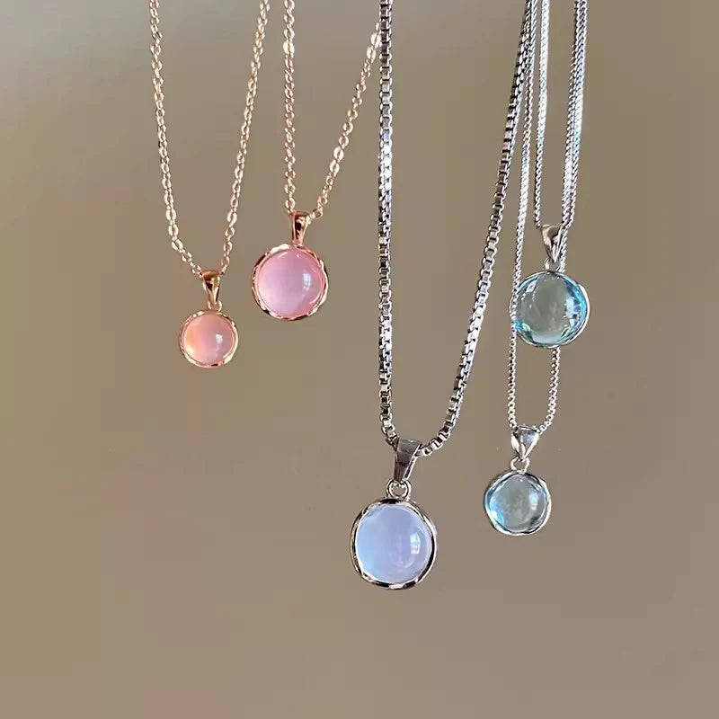 Colorful Crystal Pendant Necklace for Women