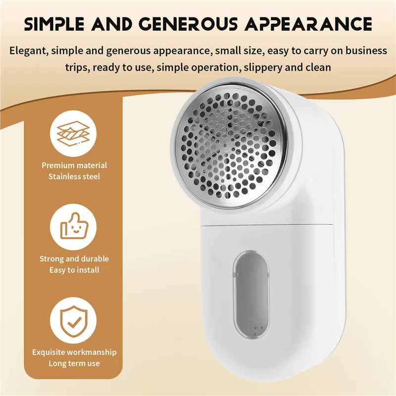 Rechargeable Fabric Shaver & Lint Remover — Clothes, Sweaters & More