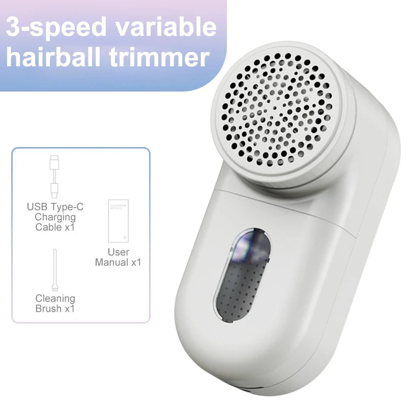 Rechargeable Fabric Shaver & Lint Remover — Clothes, Sweaters & More
