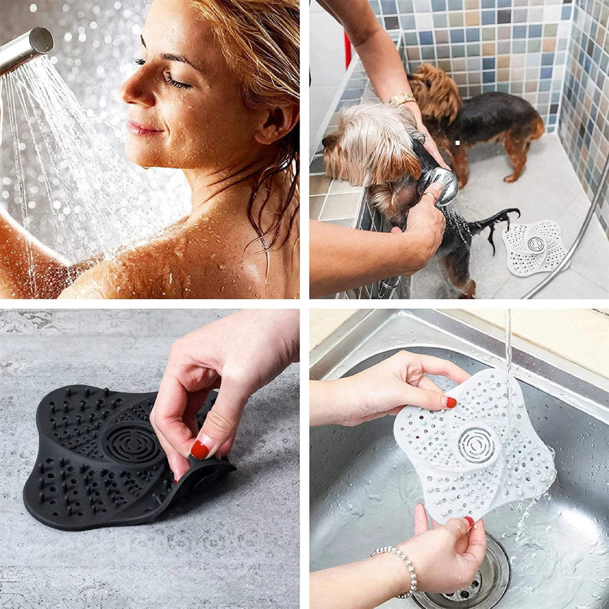 Anti-Clog Hair Catcher – Reusable Drain Strainer for Shower & Sink